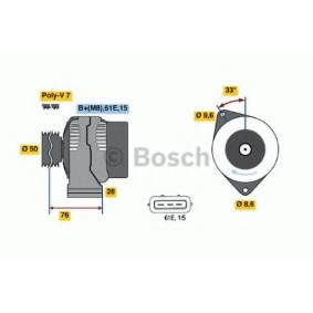 Compre Alternador da BOSCH 0 123 515 023 a um preço baixo por 925,04 €