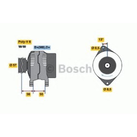 Compre Alternador da BOSCH 0 123 545 001 a um preço baixo por 702,78 €