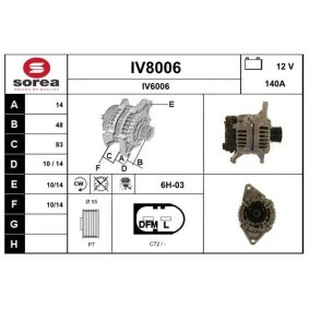 Comprar Alternador de SNRA IV8006 a bajo precio de 205,74 €