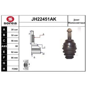 Compre Jogo de apoios, veio de transmissão da SNRA JH22451AK a um preço baixo por 111,11 €