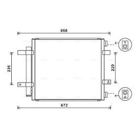 Compre Condensador de ar condicionado de AVA COOLING SYSTEMS online para XJ Sedan (X350, X358) a preços moderados