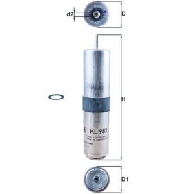 Acquista Filtro carburante da KNECHT KL 983D a buon mercato per soli 37,23 €