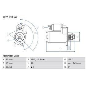 Köp Startmotor av BOSCH 0 986 017 420 till det låga priset 2001,16 kr