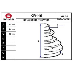 Comprar Juego de fuelle, árbol de transmisión de EAI KR116 a bajo precio de 11,15 €