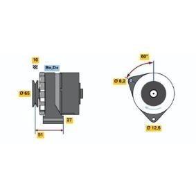 Köp Generator av BOSCH 0 986 031 090 till det låga priset 2562,92 kr