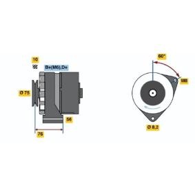 Köp Generator av BOSCH 0 986 031 360 till det låga priset 2744,04 kr