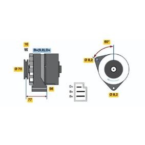 Köp Generator av BOSCH 0 986 031 390 till det låga priset 2298,58 kr
