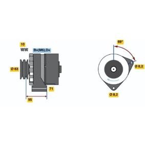 Compre Alternador da BOSCH 0 986 034 700 a um preço baixo por 264,83 €