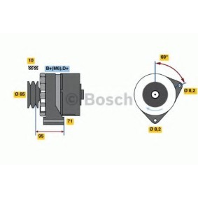 Compre Alternador da BOSCH 0 986 034 710 a um preço baixo por 365,85 €