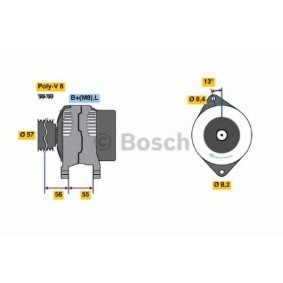 Compre Alternador da BOSCH 0 986 041 100 a um preço baixo por 579,93 €