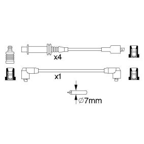 Comprar Juego de cables de encendido de BOSCH 0 986 357 121 a bajo precio de 39,10 €