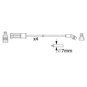 Comprar Juego de cables de encendido de BOSCH 0 986 357 211 a bajo precio de 61,97 €
