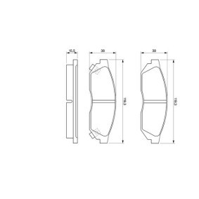 Bremsbeläge 0 986 424 155 von BOSCH günstig für 41,48 € online kaufen