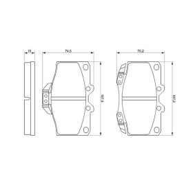 Bremsbeläge für TOYOTA von BOSCH