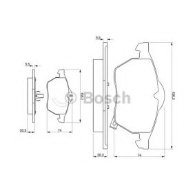 Bremsbeläge 0 986 424 461 von BOSCH günstig für 34,30 € online kaufen