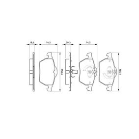 Bremsbeläge 0 986 424 676 von BOSCH günstig für 35,93 € online kaufen