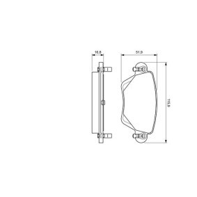 Bremsbeläge 0 986 424 683 von BOSCH günstig für 36,22 € online kaufen