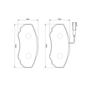 Bremsbeläge für FIAT von BOSCH