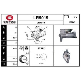 Compre Motor de arranque da SNRA LR9019 a um preço baixo por 287,88 €