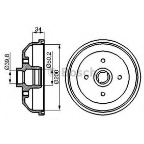 Comprar Tambor de freno de BOSCH 0 986 477 040 a bajo precio de 30,03 €