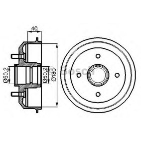 Achetez des Tambour de frein BOSCH 0 986 477 099 à prix pour 68,74 €