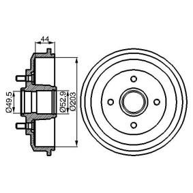 Achetez des Tambour de frein de chez BOSCH en ligne pour Focus Mk1 Van / Break (DNW) à prix modérés