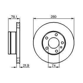 Bremsscheibe 0 986 478 041 von BOSCH günstig für 52,58 € online kaufen