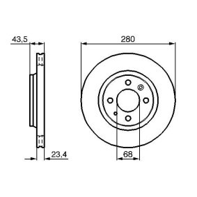 Bremsscheibe 0 986 478 375 von BOSCH günstig für 34,27 € online kaufen