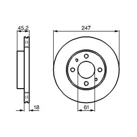 Bremsscheibe 0 986 478 459 von BOSCH günstig für 32,42 € online kaufen