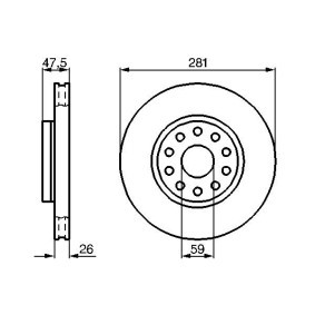 Bremsscheibe 0 986 478 460 von BOSCH günstig für 45,15 € online kaufen