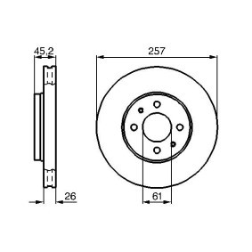 Bremsscheibe 0 986 478 835 von BOSCH günstig für 35,83 € online kaufen