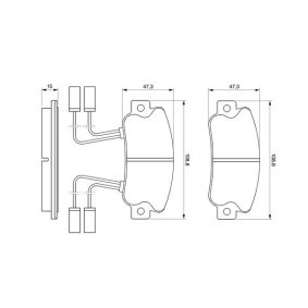Bremsbeläge 0 986 491 330 von BOSCH günstig für 42,07 € online kaufen