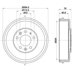 Achetez des Tambour de frein MINTEX MBD358 à prix pour 87,49 €