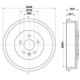Achetez des Tambour de frein de chez MINTEX en ligne pour CRUZE 3/5 portes (J305) à prix modérés