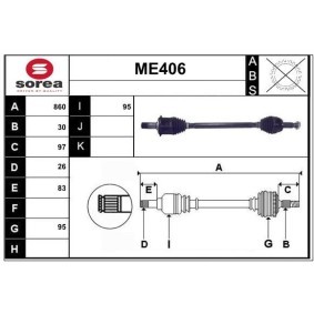 Antriebswelle ME406 von SERA günstig für 406,56 € online kaufen
