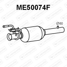 Partikelfilter (DPF) ME50074F von VENEPORTE günstig für 405,91 € online kaufen