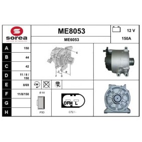 Comprar Alternador de SNRA ME8053 a bajo precio de 337,93 €