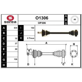 Compre Veio de transmissão da SNRA O1306 a um preço baixo por 195,01 €