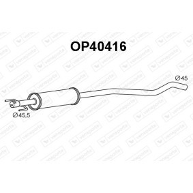Comprar Silenciador delantero de VENEPORTE OP40416 a bajo precio de 36,44 €
