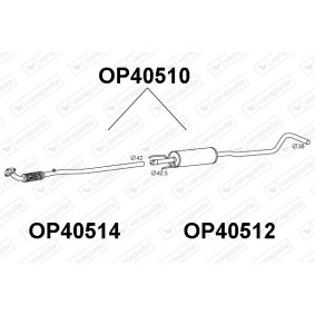 Comprar Silenciador intermedio de VENEPORTE OP40510 a bajo precio de 128,23 €