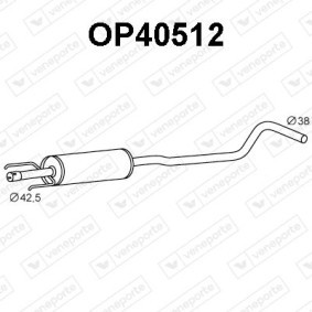 Comprar Silenciador intermedio de VENEPORTE OP40512 a bajo precio de 72,87 €