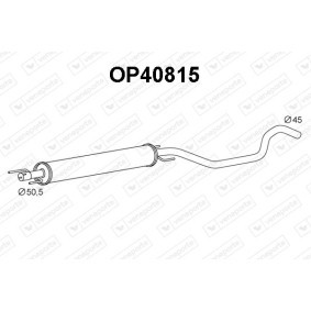 Compre Panela de escape dianteira da VENEPORTE OP40815 a um preço baixo por 98,97 €