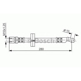 Compre Tubo flexível de travão da BOSCH 1 987 476 239 a um preço baixo por 15,65 €