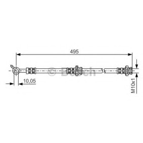 Bremsschlauch 1 987 476 399 von BOSCH günstig für 20,66 € online kaufen