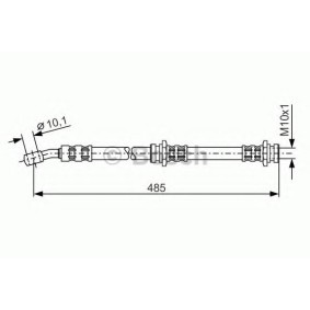 Bremsschlauch 1 987 476 653 von BOSCH günstig für 17,54 € online kaufen