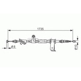 Acquista Cavo freno a mano da BOSCH 1 987 477 112 a buon mercato per soli 26,15 €