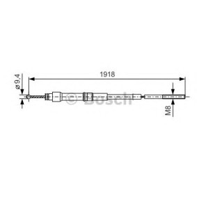 Achetez des Câble de frein à main BOSCH 1 987 477 157 à prix pour 22,72 €