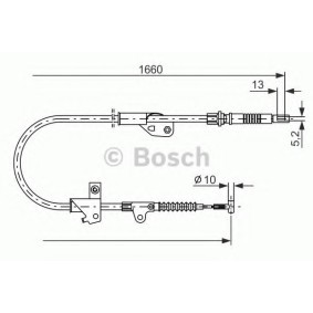 Handbremsseil 1 987 477 231 von BOSCH günstig für 47,34 € online kaufen