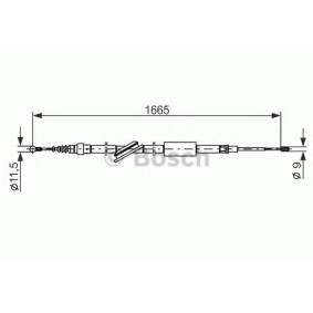 Achetez des Câble de frein à main BOSCH 1 987 477 249 à prix pour 19,47 €