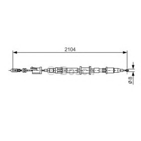 Achetez des Câble de frein à main BOSCH 1 987 477 682 à prix pour 13,36 €